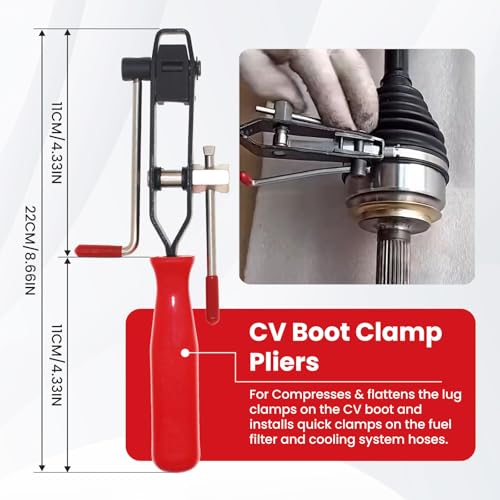 CV Axle Boot Clamp Tool Relay Puller Plier Tool For Auto UTV ATV Repair | CV Boot Clamp Plier CV Axle Boot Clamp Pliers Hose Removal Plier Relay Puller Pliers