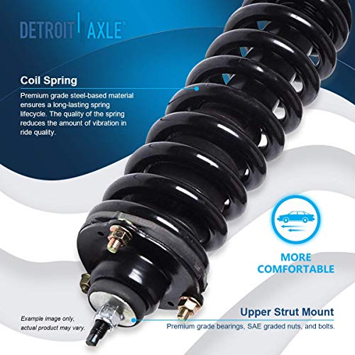 Detroit Axle - 2 Front Struts for Toyota 2003-2023 4Runner 2007-2014 FJ Cruiser 2005-2015 Tacoma, Complete Struts w/Coil Spring 2006 2007 2008 2009 2010 2011 2012 2013 2014 Replacement - size: 171371L_171371R/PAIR