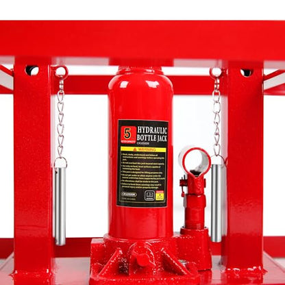 2 Pack Car Ramps 5T 10000lbs Car Ramps for Oil Changes Hydraulic Low Profile Car Lift Service Ramps Truck Trailer Portable Car Ramps for DIY Repair Stores Auto Beauty Stores,Red - size: Red
