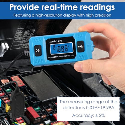 Automotive Circuit Fault Probe Tester, 20A 48V High-Precision Fuse Tester, Car Circuit Probe Checker with Backlit Display & Front Lighting for Various Vehicles (with Test Pen) - color: With test pen