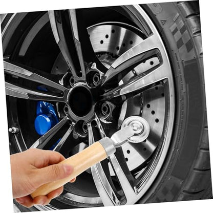 Hemobllo Tire Repair Tool Set 2pcs Tire Patch Rollers Wooden Handle for Car and Motorcycle Sturdy Roller Tool for Easy