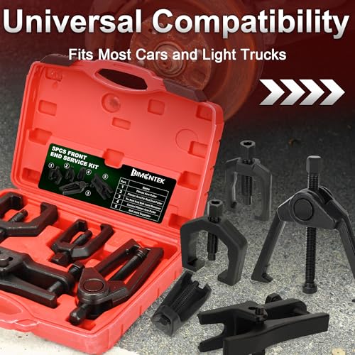 5Pcs Pitman Arm Puller Ball Joint Separator, Tie Rod End Tool with Ball Joint Press Kit