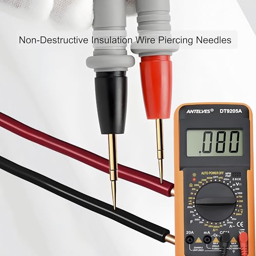 Test leads 1000V 20A Ultra-Sharp Gold-Plated Test Probe Lead for Multimeter Meter Test lead, 40.5 inch / 103 cm, multimeter test leads for Fluke/AstroAI/INNOVA/Klein Multimeter Electronic Clamp tester