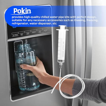 Refrigerator Cleaning Tool Kit - Frozen Water Pipe Tool 36in | for Quickly and Easily Unfreeze Your Frozen Refrigerator Water Dispenser Line In Minutes, Universal Fit All Fridge Brands