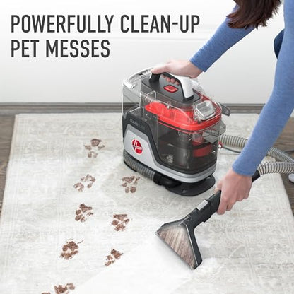 Hoover CleanSlate Plus Portable Carpet + Upholstery Spot Cleaner Machine | Powerful Suction with Versatile Tools, Pet Stain Remover, Car and Auto Detailer, Pair with Hoover Carpet Cleaner Solution - style: CleanSlate Plus