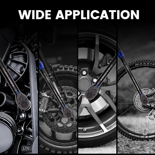1/2 Inch Drive Click Torque Wrench, 10–180 Ft.Lb/13.6–244.0 Nm ±3% Accuracy, 72-Tooth Dual-Direction Ratchet, Adjustable Newton Meter Torque Wrenches for Motorcycle,Car & Bicycle Repair - size: 1/2" DR.『10-180 FT.LB』