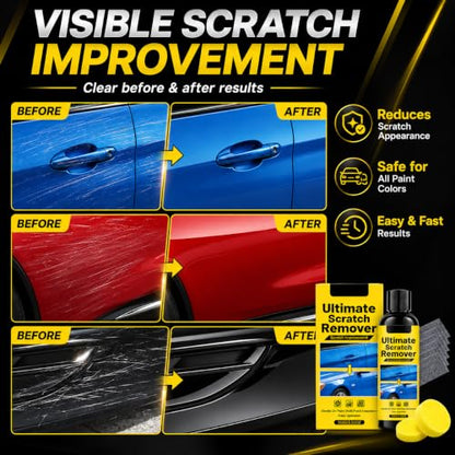 2Pack Nanopolix Car Scratch Remover, Quick Fix Removal Paste for Deep Scratches,Nano Ultimate Car Cloth All Paint Colors Polishing Kit