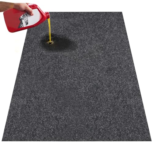 VEVOR Car Garage Mat, 7.4'x17', Shields Against Water, Snow, Rain, Mud, Oil, Durable Slip-Resistant Floor Cover with TPE Leak-Proof Backing, Simple to Maintain & Customizable Size - size: 7.4' x 17'