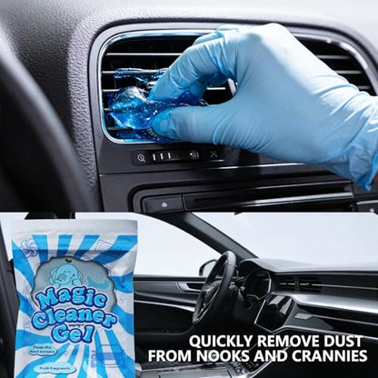 7PCS Car Detailing Brush Set, Soft Boar Hair Brush, Car Interior Detail Brush, Fiber Brush, Car Dust Removal Brush, Car Cleaning Gel, Cleaning Tool Set Suitable for Trucks, Cars, RVs, SUVs - size: 7PCS