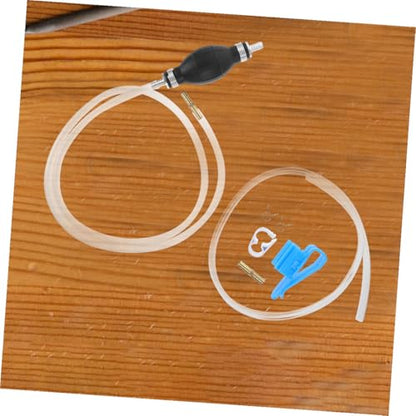 Homoyoyo Manual Hand Siphon Pump Fuel Transfer Hose Kit Lightweight PVC Plastic Gasoline Oil Transfer for Cars Accurate Regulation Durable Siphon Pump Gas Tank Use