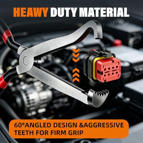 Burmong 4 Pieces Automotive Electrical Disconnect Pliers, Disassembly Tools, Auto Electrical Disconnect Pliers Set, Clip Removal Tool, Car Clip Removal Tool