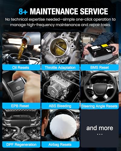 GOOLOO DS900 OBD2 Scanner Diagnostic Tool, Full System Bidirectional Scan Tool, 8" Bluetooth Car Scanner with Active Test, Check Engine Code Reader Diagnostic Scanner for All Vehicles, FCA 11 OS