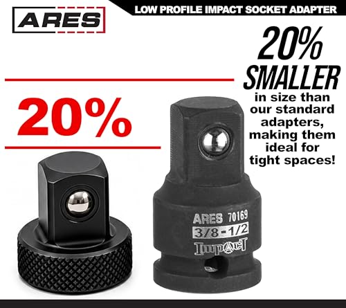 ARES Impact Adapters - size: 5-Piece Low Profile Adapter/Reducer Set