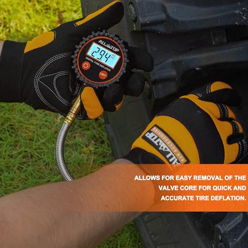ALL-TOP 4x4 Digital Tire Deflator kit, Professional Tire Pressure Gauge, Air Down Master, Rapid Tire Deflator (250 PSI) - color: Digital Tire Deflator