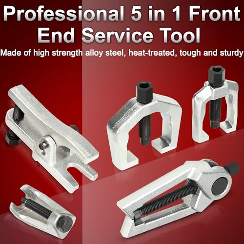 Ball Joint Press Kit with Ball Joint Separator Pitman Arm Puller, Tie Rod End Tool