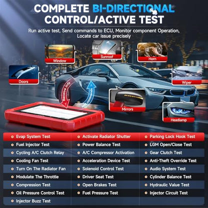 LAUNCH X431 PRO Star Bidirectional OBD2 Scanner with ECU Coding | Full-system diagnostics with 38+ service functions, CAN FD, DoIP and FCA AutoAuth coverage for compatible vehicles.