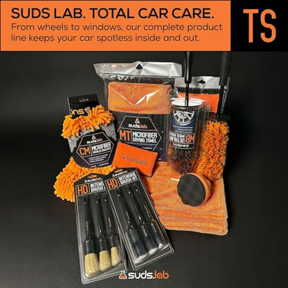 Suds Lab TS Tire Shine Applicator – Reusable Foam Tire Dressing Applicator Pad, Tire Shine Brush, Ideal for Car Tire Shine Gel, Tire Balm, Tire Cleaner, and Tire Applicator Sponge for even application