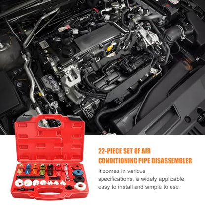 Car Master Quick Disconnect Tool Set, 22PCS Vehicle Fuel Line Disconnect Tool Set, Automotive A/C Fuel & Transmission Systems Repair Accessories, Universal for SUV RV Truck