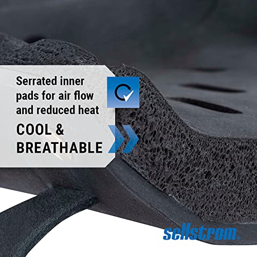 Sellstrom KneePro Roofers Protective Knee Pads with Heavy Duty Foam Padding - All-Day Comfort, Non-Marking Rubber, Universal Fit for Men & Women - for Roofing, Welding, Work on Heated Surfaces