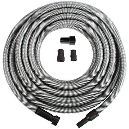 Cen-Tec Systems 94170 Premium 50 Ft. Shop Vacuum Hose with Power Tool Adapter Set Silver - size: 50 Ft. Hose