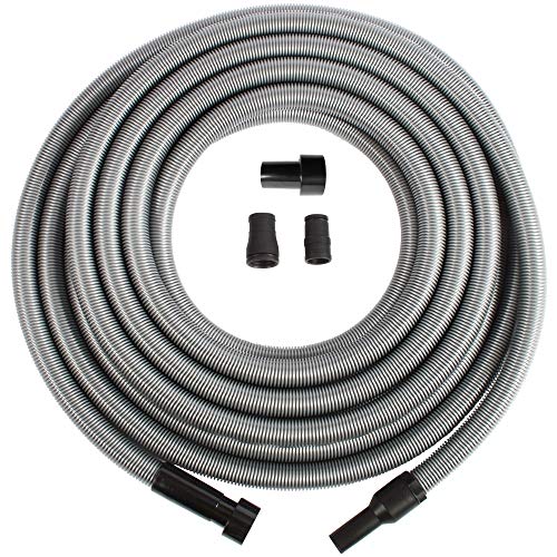 Cen-Tec Systems 94170 Premium 50 Ft. Shop Vacuum Hose with Power Tool Adapter Set Silver - size: 50 Ft. Hose
