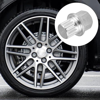 X AUTOHAUX 1pc ABC6/17PT Wheel Lock Lug Nut Anti Theft Wheel Lock Nut Screw Removal Key for VW for Audi - size: 6/17PT