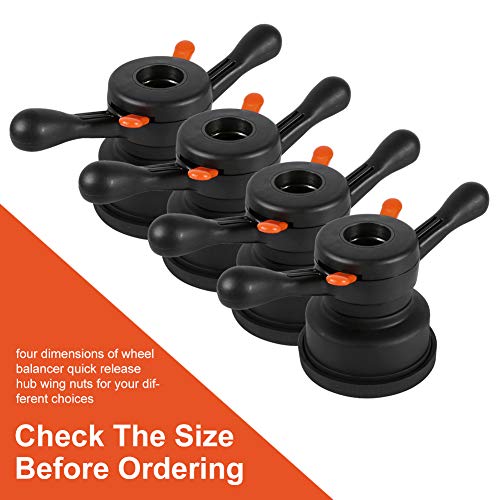 Wheel Balancer Tire Change Tool, 40mm/ 38mm/ 36mm Wheel Balancer Quick Release Wing Nut & Pressure Cup Hub Shaft Nut (Thread Diam. 40mm, Pitch 4mm) - size: Thread Diam. 40mm, Pitch 4mm