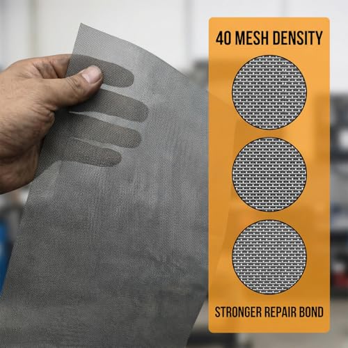 10PCS Car Welding Mesh, 1.97 x 5.91" Plastic Reinforcing Stainless Steel Thermoplastic Repair Wire Mesh Screen, Auto Bumper Repairing Plastic Wire Welding Kit, Universal for Vehicles - size: 1.97 x 5.91"