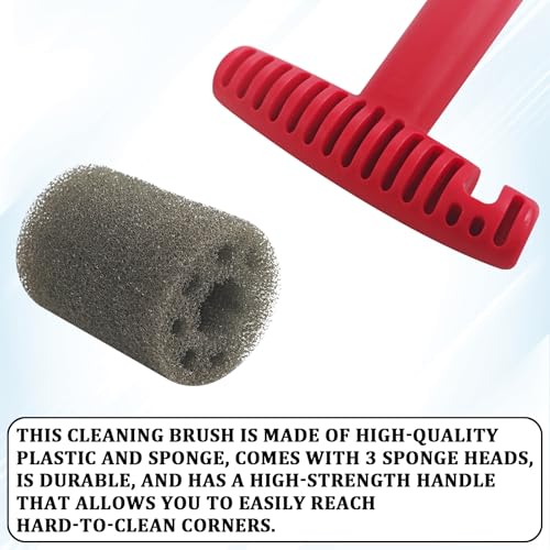 Car Wheel Cleaner Brush with Removable Lug Nut Sponge, Brushes for Detailing Wheels, Embedded Steel Ring Screw & Lug Nut Cleaning Brush, Rim & Wheel Hub Cleaning Tool for Car Exterior Wash