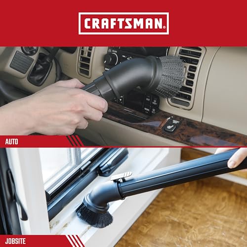 CRAFTSMAN CMXZVBE38725 1-7/8 in. Dusting Brush Wet Dry Vac Attachment - size: Dusting Brush