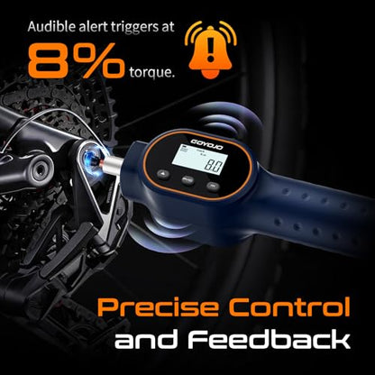 GOYOJO Digital Torque Screwdriver 1.77-17.7 in.lb / 0.2-2 Nm, 1/4 Adjustable Inch Pound Torque Wrench Screwdriver Set with Strong Magnetic Bits,999 Data, for Gunsmithing, Electronics and Mounting - size: 1.77-17.7 in-lb