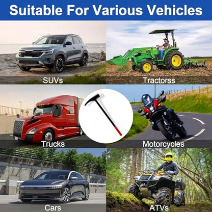 Tire Bead Breaker Tool with Tire Hammer and 2Pcs 38inch Tire Iron Bars for Tire Changing Tool Tire Changer Kit - style: Tire Hammer+L Tire Bar+L Tire Bar