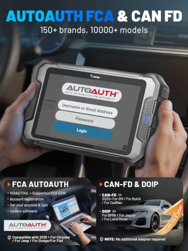 VDIAGTOOL Bidirectional Scan Tool VD80 BT Lite, 2026 8" Wireless Full System OBD2 Scanner Diagnostic Tool with 28+ Resets, Online Coding, Oil/Brake/BMS/SAS, FCA, CAN FD & DoIP, 2 Years Free Update