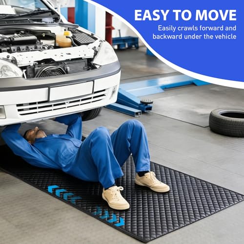 Rolling Creeper Mat 58"X28", Foldable Under Car Repair Mat for Mechanics with Storage Bag, Automotive Mechanic Repair Mats for Low Clearance, Special Roads, Long-Distance Trucks, Mechanics Pad