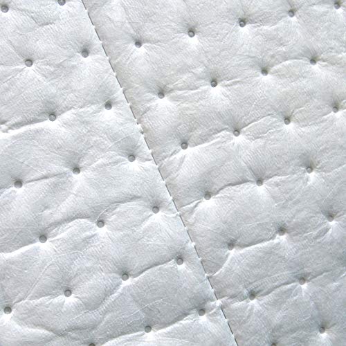 A A IN LT111A Oil Spill Absorbent Mats for Garage, Oil Only White Heavy Weight Absorbent Pad 20" Length x 15" Width - style: 50pcs