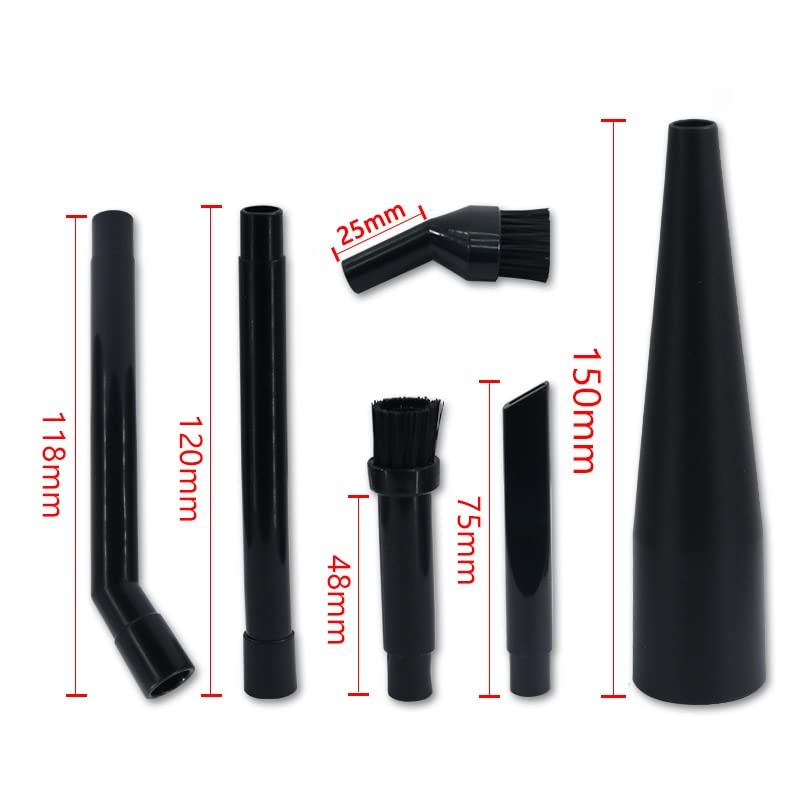 Micro Cleaning Kit Vacuum Attachments For Compact Wet Dry Shop Vacuum 1-1/4 in 6-Piece - size: 6pcs