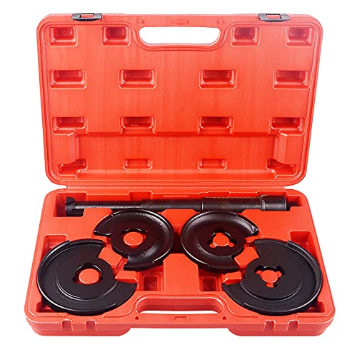 DAYUAN Suspension Coil Spring Compressor Repair Tools Set | Remove replace the coil springs Tool，Compatible with Mercedes Benz，120-325mm Adjustable，4 Spring Plates, Storage Case