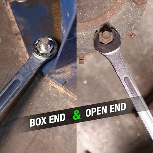 OEMTOOLS 22125 25mm Jumbo Combination Wrench, Chrome Plated, Raised Panel Design, Metric - size: 25mm