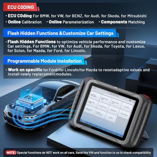 XTOOL D8S Bidirectional Scan Tool, AI Assisted OBD2 Scanner with ECU Coding | 42+ Resets, Topology Mapping, PMI, All System OBD2 Scanner for Car, Pre & Post Scan, FCA/CANFD/DoIP