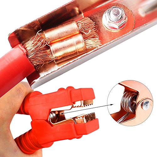 Auto Jumper Cables 1 Gauge 1200AMP 20Ft Heavy Duty Booster Cables, for Car Van SUVs Truck Petrol/Diesel Automotive Engines