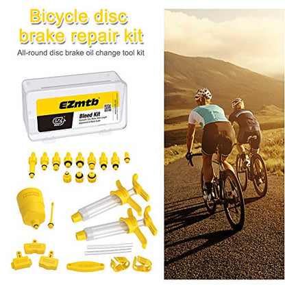 Mountain Bike Brake Bleed Kit, Bicycle Hydraulic Brake Bleed Kit for Shimano & MAGURA & SRAM Series, Bicycle Brakes Service Bleed Set, Bike Hydraulic Brake Bleed Kit
