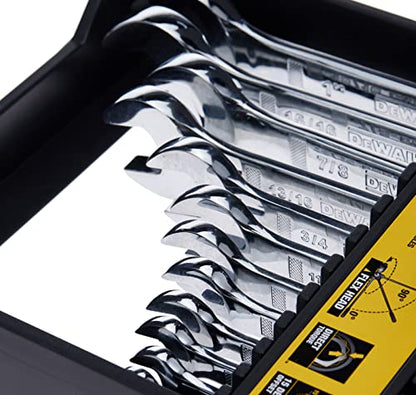 DEWALT Ratcheting Wrench Set, SAE, Flexible, 12-Piece (DWMT19231) - style: Classic