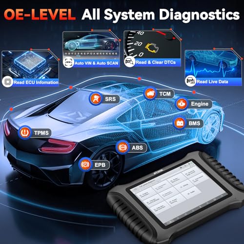 XTOOL X100 PAD3 SE AI-Assisted Bidirectional OBD2 Scanner, All System Scan Tool with 38+ Reset, Car Scanner Diagnostic Tool with FCA AutoAuth, ECU Coding, Crank Sensor Relearn, CANFD/DOIP, 2-Yr Update
