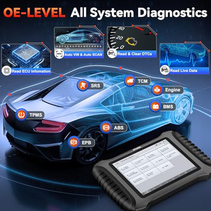 XTOOL X100 PAD3 SE AI-Assisted Bidirectional OBD2 Scanner, All System Scan Tool with 38+ Reset, Car Scanner Diagnostic Tool with FCA AutoAuth, ECU Coding, Crank Sensor Relearn, CANFD/DOIP, 2-Yr Update