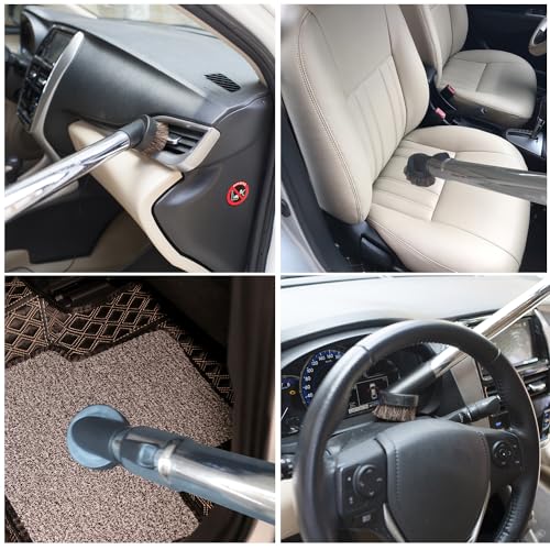 1.25'' Shop Vacuum Dust Brush Attachment with 25mm Horse Hair (2PCS) - Round Dust Brush Soft Bristle for Furniture, Blinds, Car, Wood, Electronics - 1.25 inch (32mm) Vacuum Accessories - style: Only 32MM Attachment