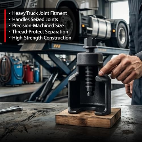 ANDPLAY 39mm Ball Joint Removal Splitter Extractor Separator Puller Tool Compatible with Scania, Benz, MAN, Hino Black