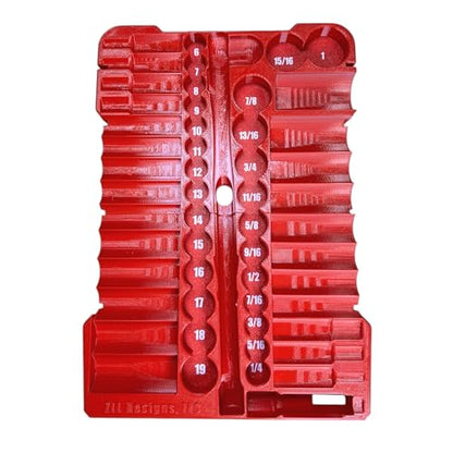 Packout Insert compatible with Milwaukee 3/8" Drive SAE/Metric Ratchet and Socket Mechanics 56-Piece Set (48-22-9008)