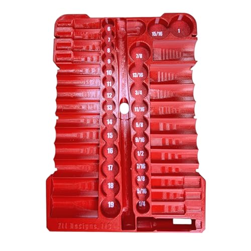 Packout Insert compatible with Milwaukee 3/8" Drive SAE/Metric Ratchet and Socket Mechanics 56-Piece Set (48-22-9008)
