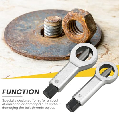 4PCS Professional Nut Splitter Set | Heavy Duty Nut Splitter Breaker Cracker, Remove Broken Damaged and Corroded Nuts with Ease 9-12mm, 12-16mm, 16-22mm, 22-27mm