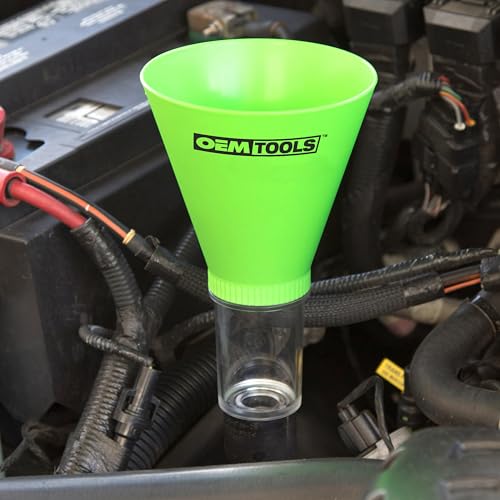OEMTOOLS 87023 Subaru Oil Funnel, No Spill Oil Funnel Kit, Transparent Chamber, Plastic, Fits Subaru Engines, Funnels for Automotive Use - size: Funnel for Subaru